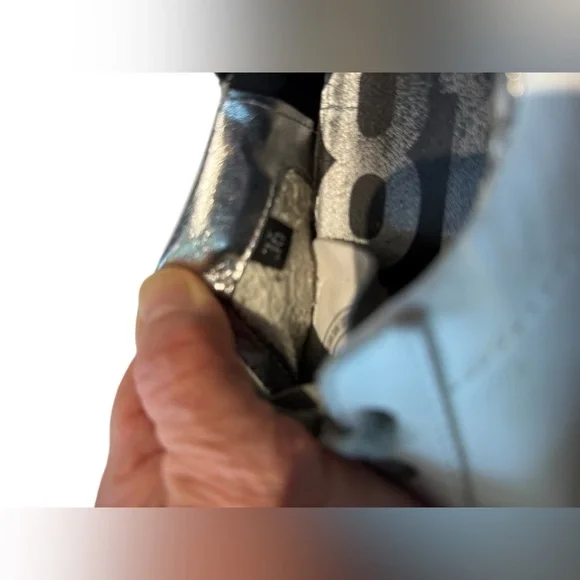 P448 White and Gray Zebra Perforated Sneakers - Picture 5 of 6